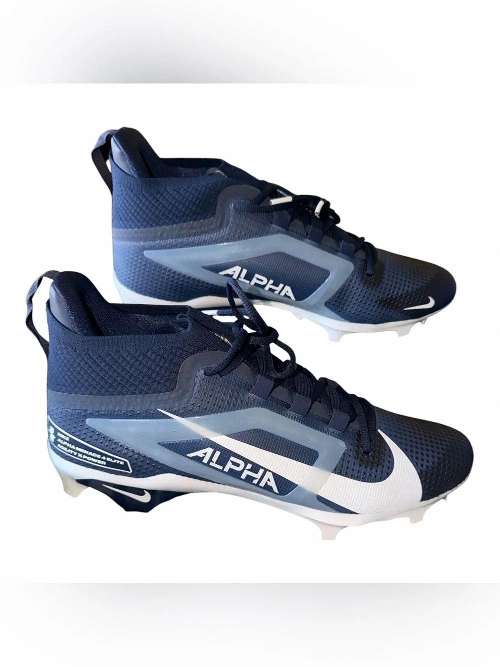 NEW Nike Alpha Menace Elite 4 Football Shoe - Agility X Power Mens Size 13 Blue